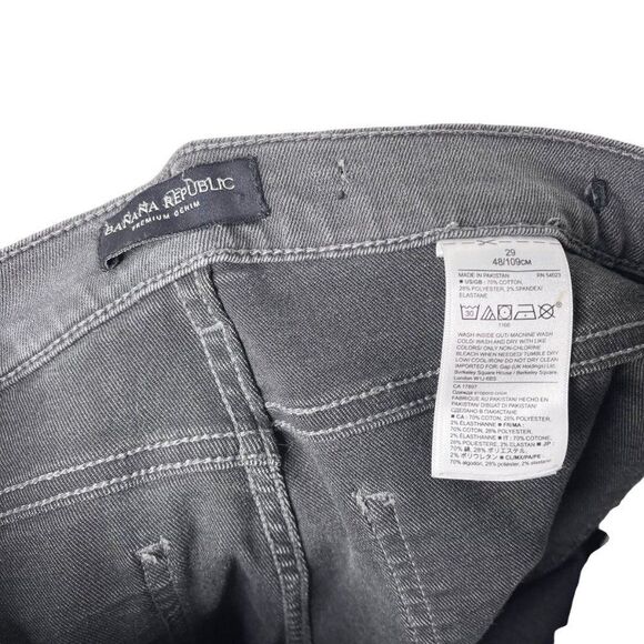 BANANA REPUBLIC Slim Straight Dark Gray Jeans  - Picture 7 of 7